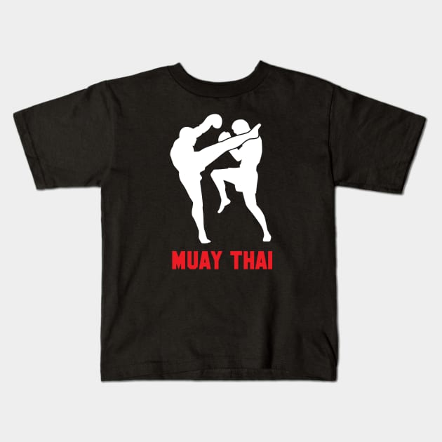 Muay-Thai Kids T-Shirt by Woah_Jonny